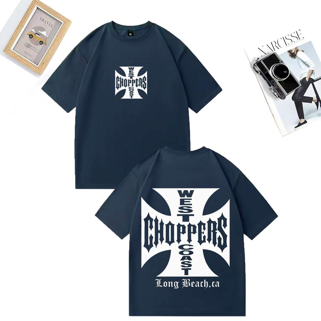 Paul Walker Shirt West Coast Choppers Unisex T-Shirt Unisex Vintage Lockere Oberteile Baumwolle Kurzarm Hip Hop Streetwear Unisex T-Shirts