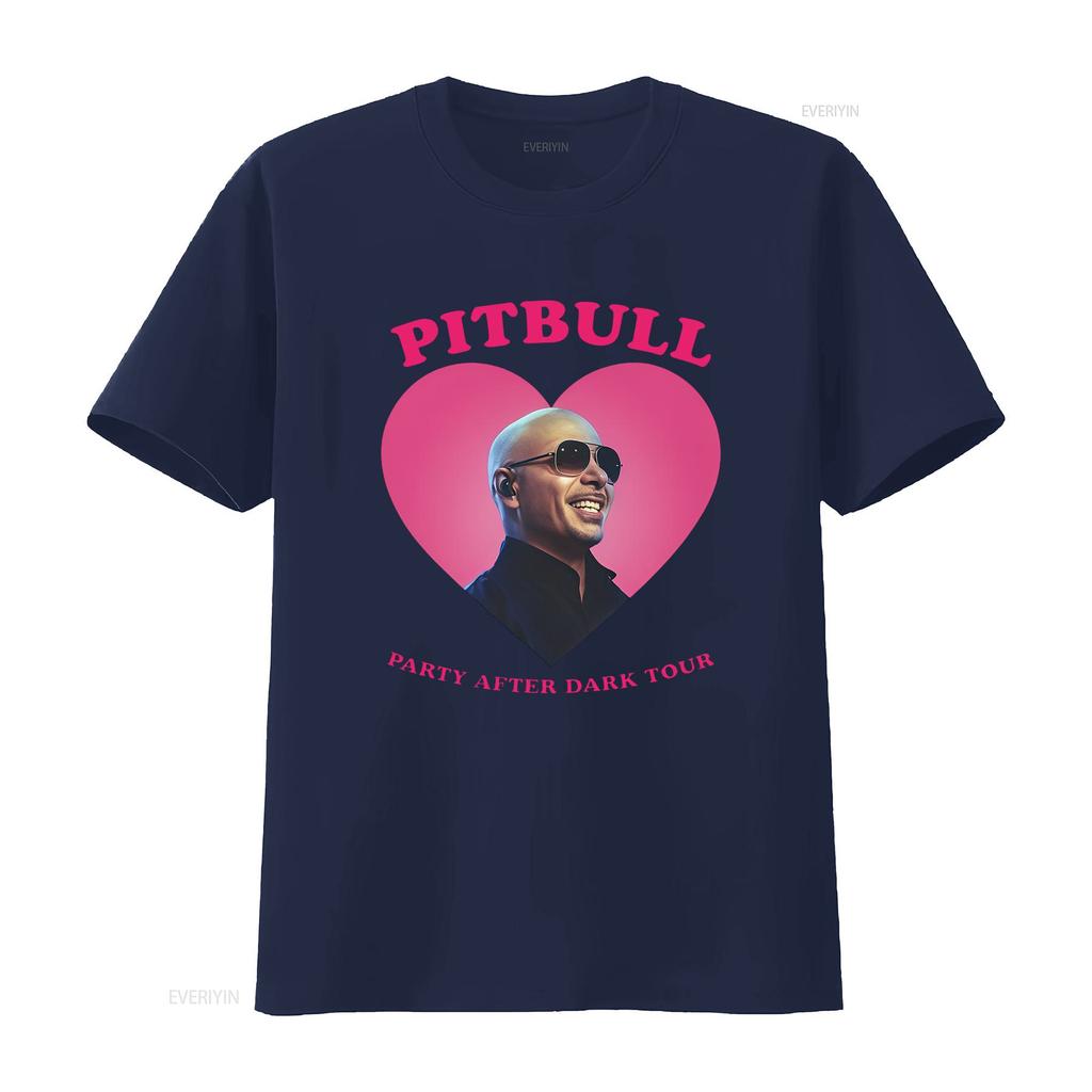 Pitbull Party After Dark Tour Mr Worldwide Maglietta alla moda elegante per i fan vintage lavata versatile abbigliamento da stilista