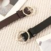 Imitation Leather Women Belt Faux Pearls Pin Buckle Adjustable Holes Design Waistband Versatile Fashion Accessory