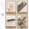 Wall-Mounted No-Drill Bathroom Storage & Vanity Rack