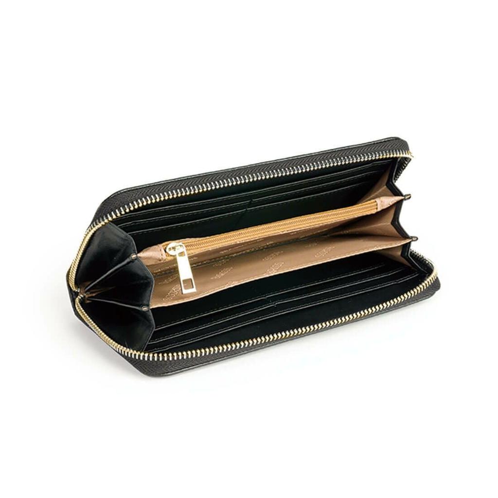 Barcos Nieten-Design Schrumpfleder 2-Wege-Handtasche & Langformat-Geldbörse Set mit Schultergurt, Taupe