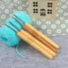 9Pcs Ergonomic Crochet Hook 2.0mm-6.0mm Wood Handle Crochet Hook for Beginner Adult Knitting Sweater Scarves Bag Socks