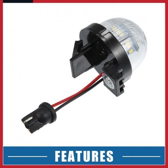 2 Pcs White 3528SMD LED License Plate Light 35910-75F21 for Suzuki Grand Vitara