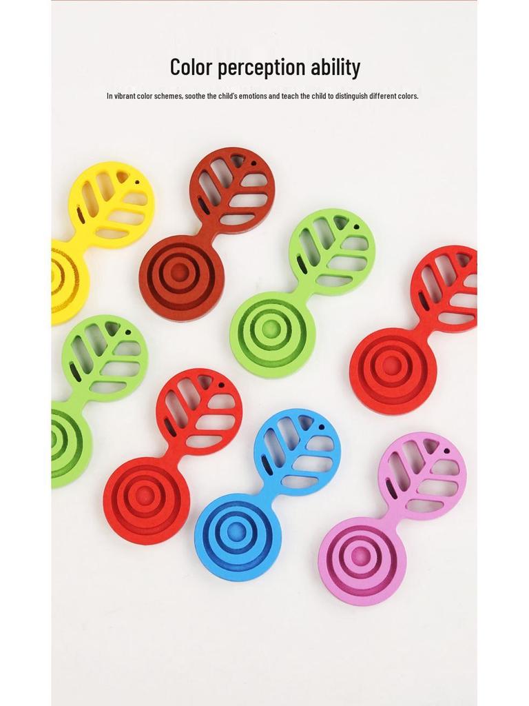 Children's Montessori Rotating Tree Blocks - Educational Toy for Fine Motor Skills