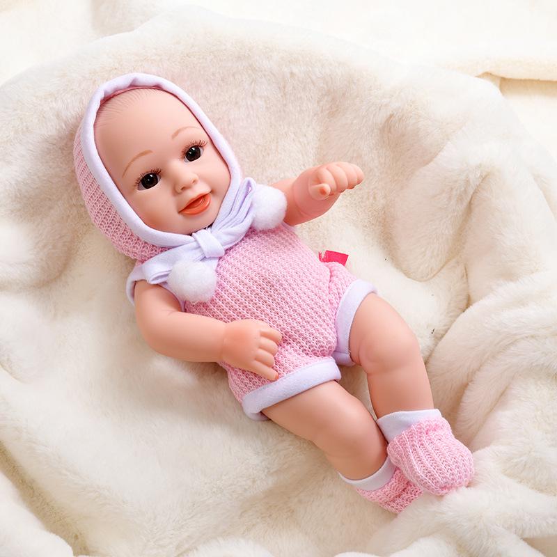 30cm Silicone Reborn Baby Doll - Soft Sleep Companion & Child Role-Playing Toy