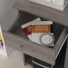 L-Shaped Corner Computer Desk W/ 2 Shelves Wide Worktop Keyboard Tray Drawer & CPU Stand Home Office Study Bedroom Furniture Grey
