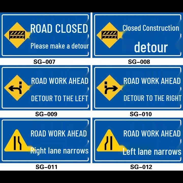 Custom Reflective Construction & Traffic Safety Sign