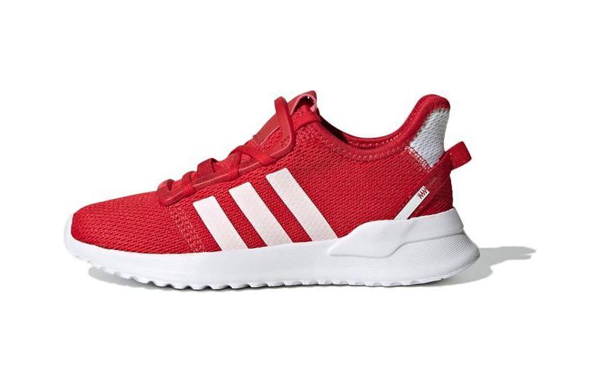 adidas Originals U_Path Run Low Top Breathable Kids Lifestyle Shoes Red White Children Aged 3 7 Years Old FW0437