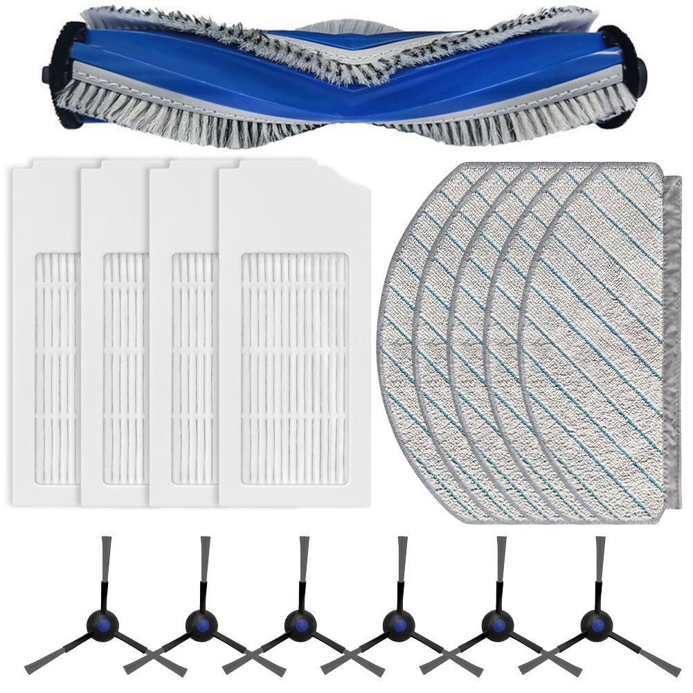 1 Set For Ecovacs For Deebot N20 / N20 PLUS / N20 For PRO PLUS Vacuum Cleaner Kits Main Side Brush Filter Mop Cloth Kit