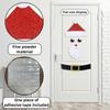 1 Set Festive Christmas Window Stickers Large Holiday Felt Cloth Clings Decor Eye Catching Window Wall Decorations