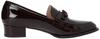 Lanvin en Bleu Ribbon Motif Size Dark Brown Size E Women's Loafers, 2783, Enamel, 24.0 cm,
