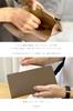 HERDES Long Brand Large Easy to Slim Cowhide 15mm Simple Matte Women's Wallet, Name, Capacity, Use, Lightweight, Slim, Leather, Flap, Design, Gift,