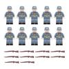 Yousheng 10 Pcs 1.7" Mini WWII Soldiers Figures Model Set Military Building Block Toys with Weapons Gift for Christmas Stockings Birthday Easter