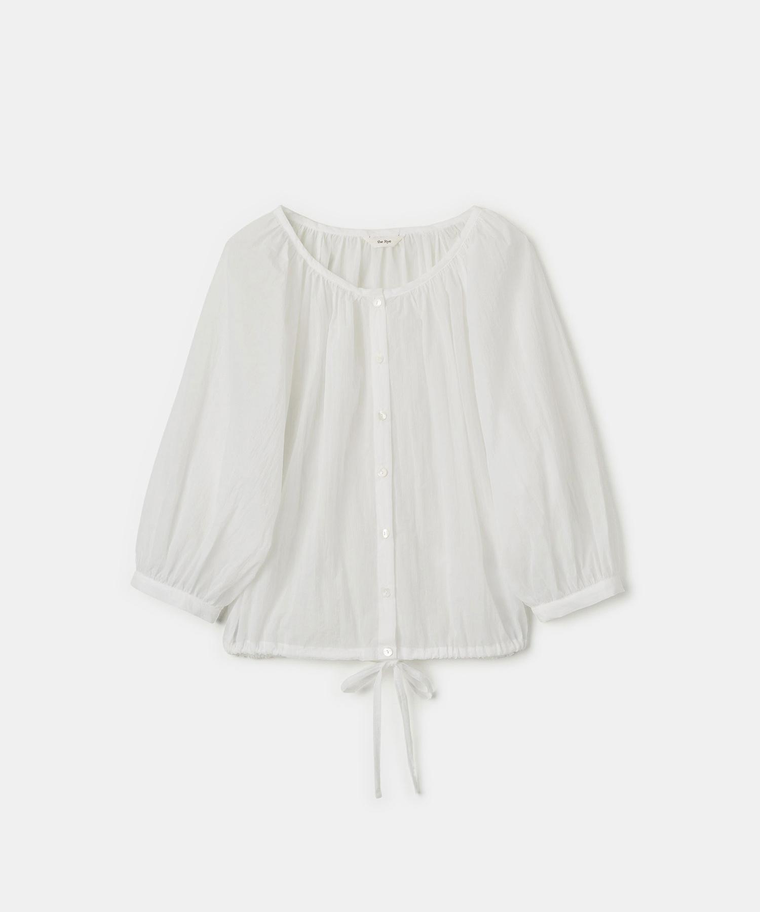 The Rye Shirring String Blouse(White) White/Free