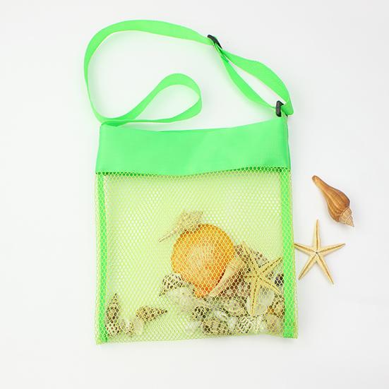Children's Beach Digging Tools Storage Bag, Large Capacity, Portable Lightweight Mesh Bag, with Adjustable Strap, Beach Bag for Kids Toys Moving And