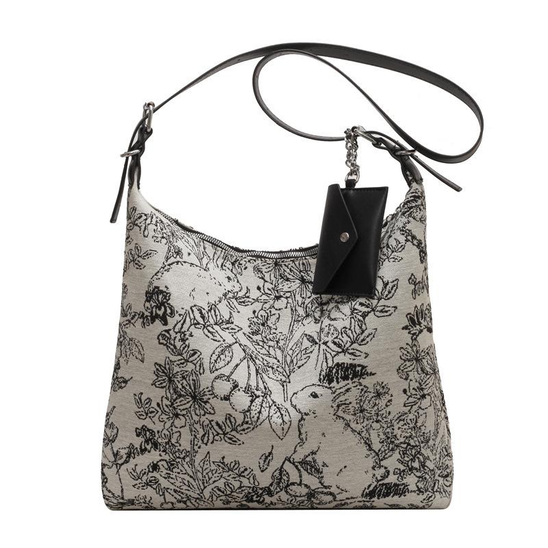 

Жіноча сумочка з принтом чорний