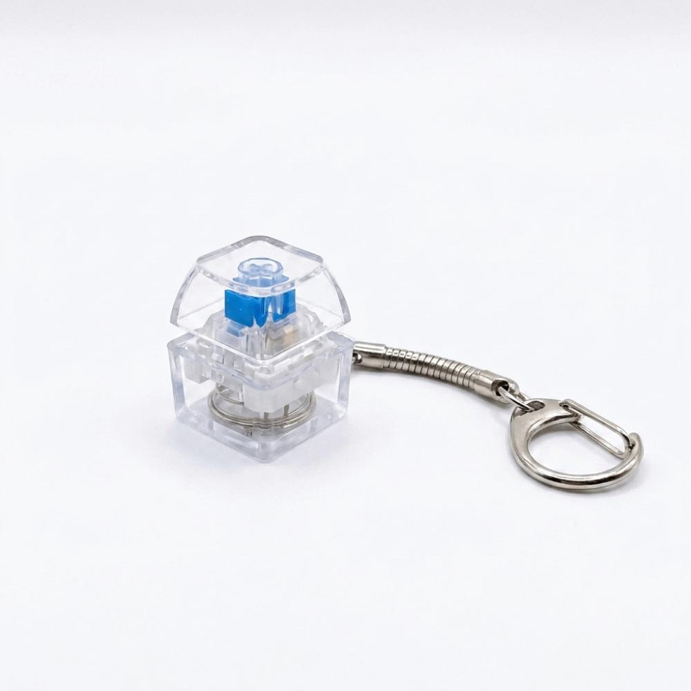 Bright RGB Ambient Lights Mechanical Switch Keychain Keyboard Key Cap Pendant Stress Relief