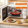 High-Capacity Nonstick Microwave Grill Pan with Cover, Durable Frying Tool for Effortless Kitchen Cooking