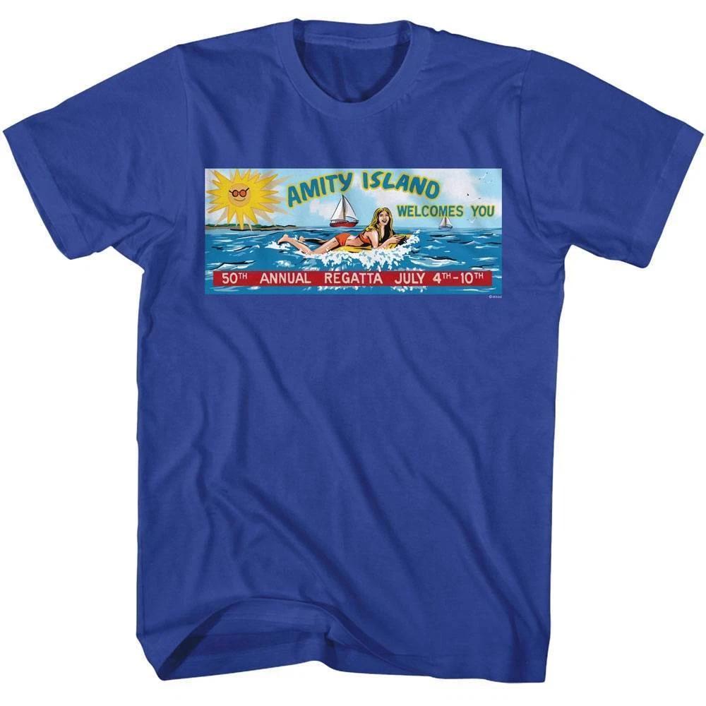 Jaws Amity Island 50th Annual Regatta Men s T Shirt 4XL