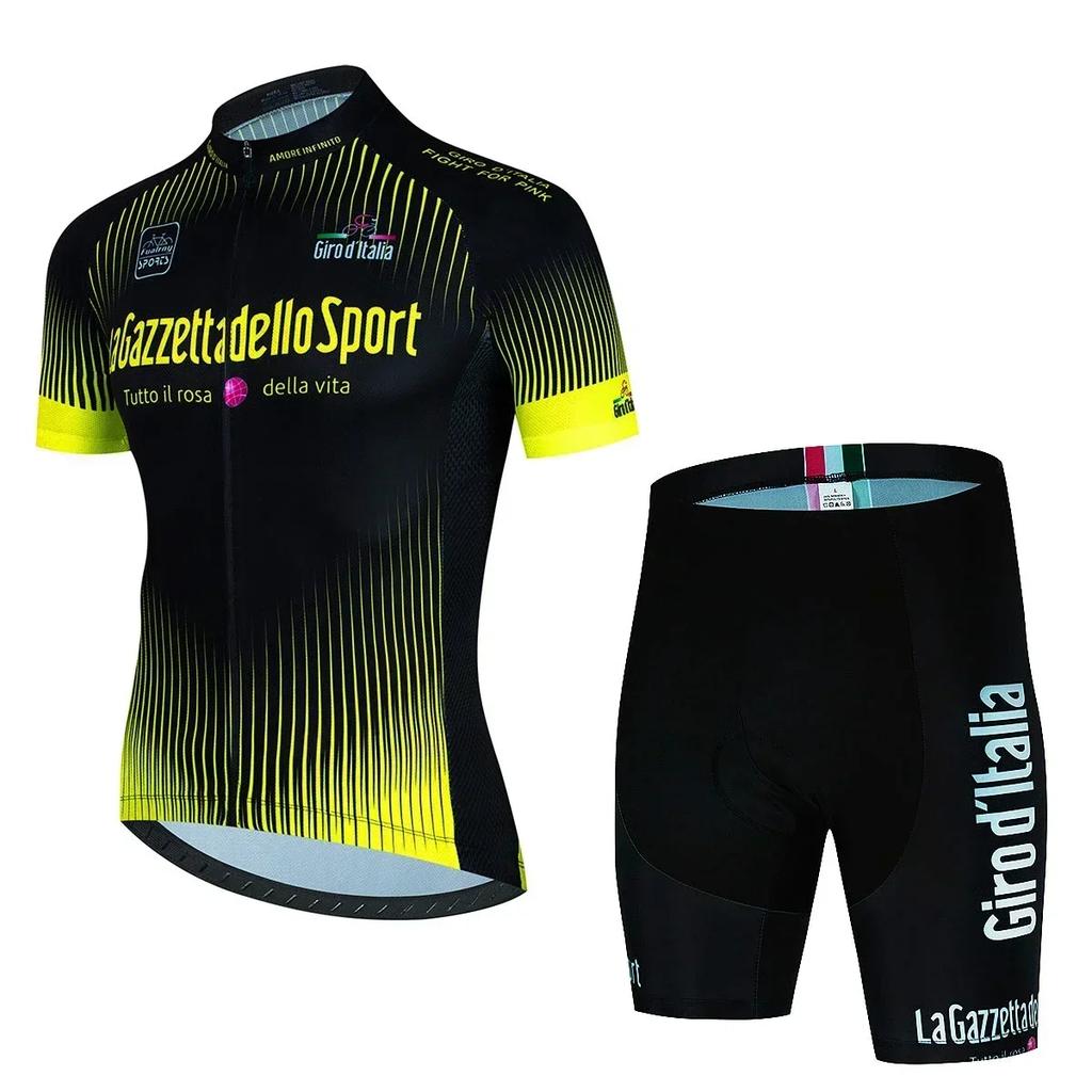Prohlídka Itálie Cyklistické oblečení Cyklistický dres Set Letní Silniční kolo Krátký rukáv Cyklistické oblečení Pánské Mtb dres Set Sportovní oblečení