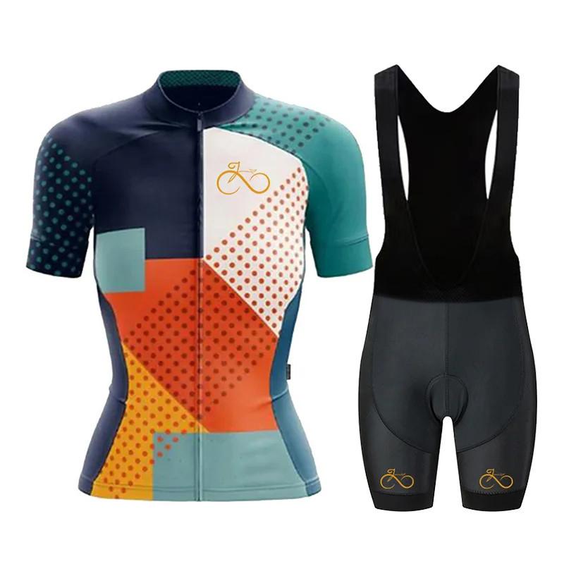Women's Cycling Clothing Set, Mountain Bike Pro Team Jersey, Summer, 2026 summer breathable cycling suit set