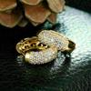 Earrings, Micro-inlaid Zircon French Jewelry, Fashionable and Elegant Workplace Accessories