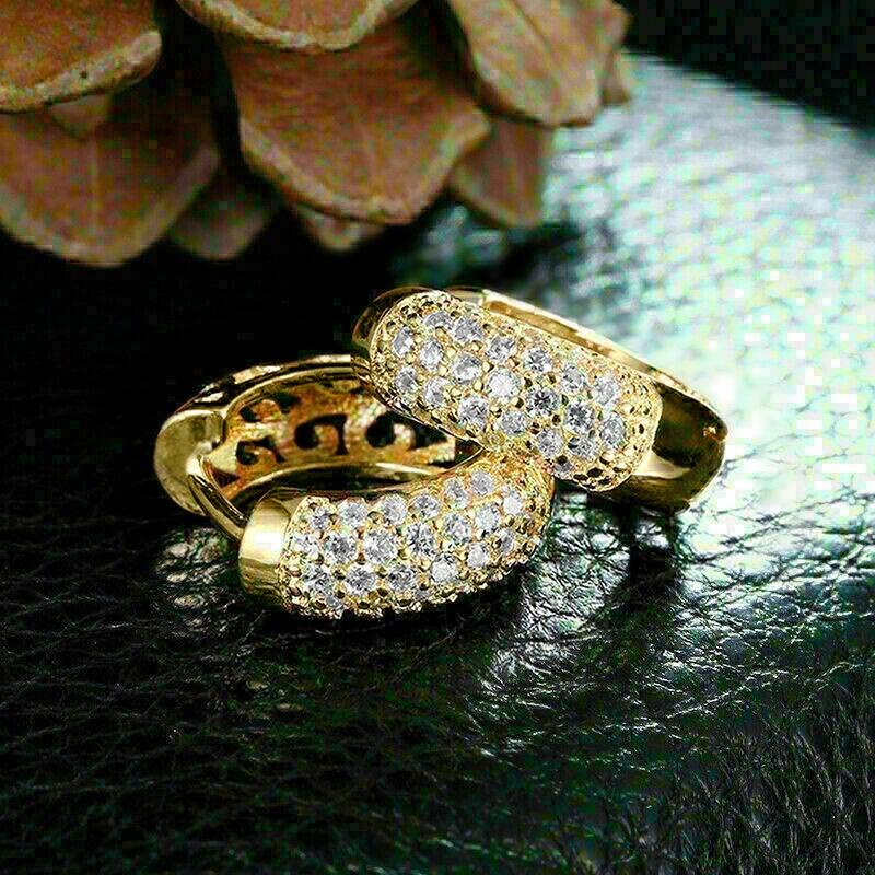 Earrings, Micro-inlaid Zircon French Jewelry, Fashionable and Elegant Workplace Accessories