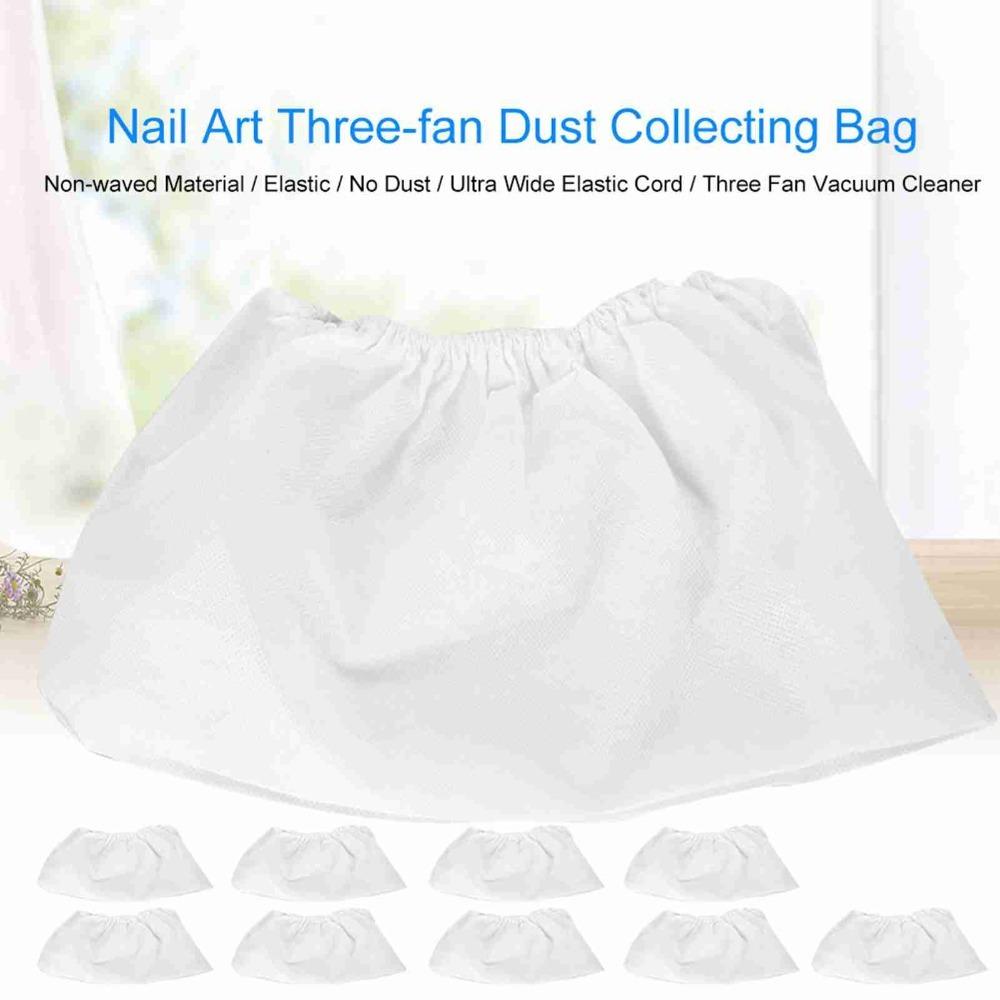 

10PCS Replaceable Bag Nail Dust Suction Bag Elastic Cord Dirt Suction Bag Nail Art Equipment