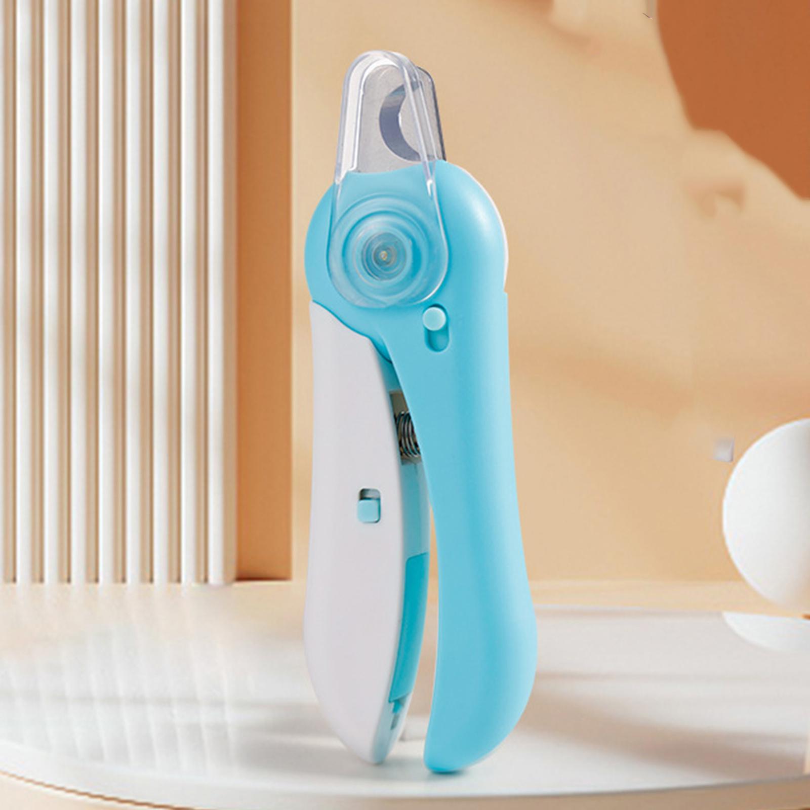 

Ножницы для кошек и собак 2-в-1 с лампой и лаком для ногтей One Size светло-синий