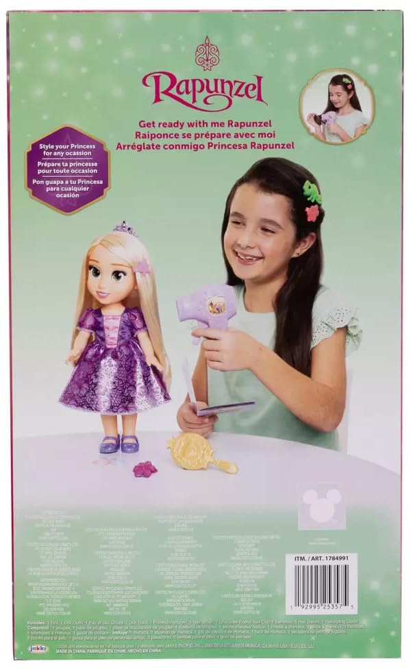 [Disney Princess] Disney Princess Frozen Hair Care Set 1784991 Toddler Doll Hair Dryer Hair Brush Accessories Hair Styling (Rapunzel) [Used]