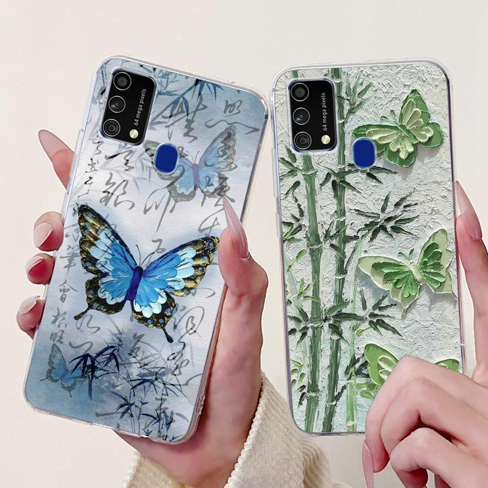 Cute Cat Caroon Cover For Samsung Galaxy A21s Case Soft Silicone Fundas Phone Cases For Samsung A 21s  A21s SM-A217F Full Bumper