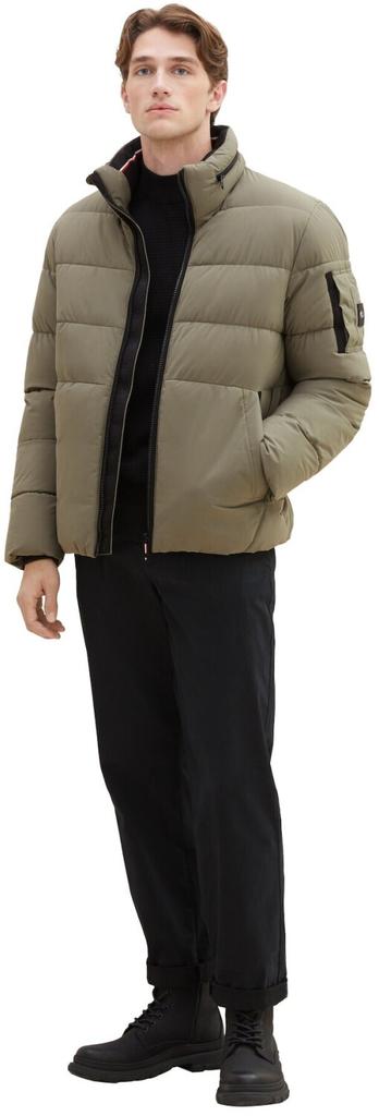 Зимняя куртка Tom Tailor Pufferjacke (1037333) Pufferjacke mit Stehkragen (1037333) дымчато-оливковый зеленый