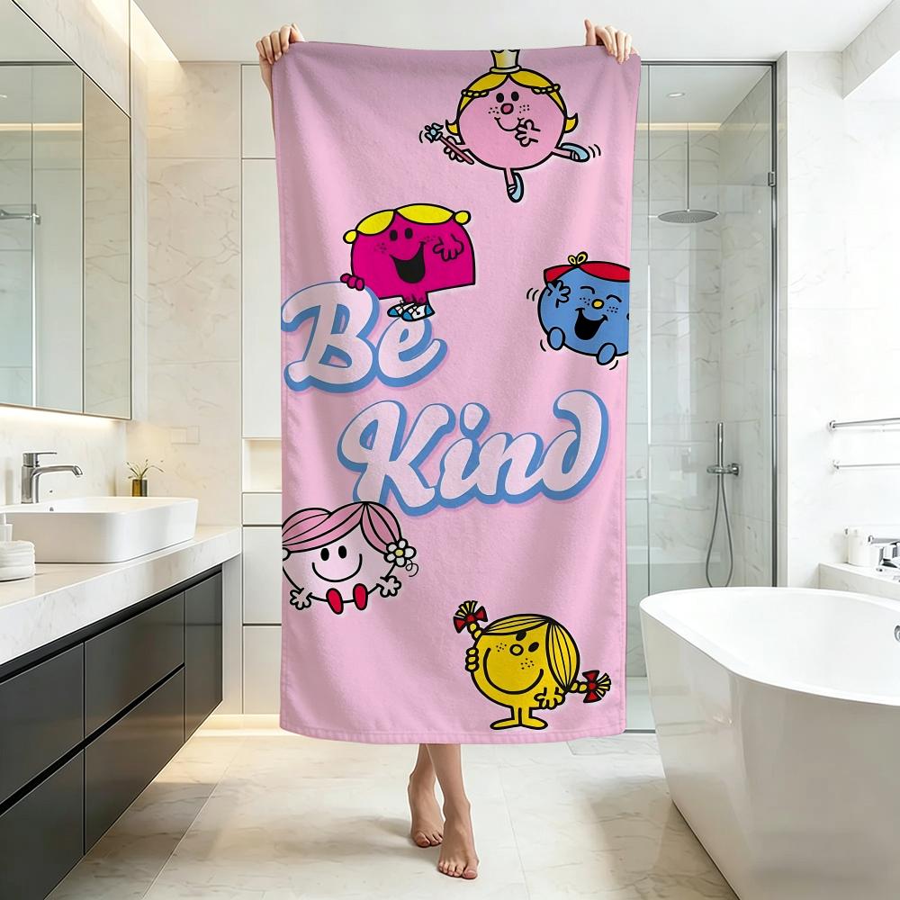 Cute M-Mr. Men Little MissS Towel Five-Star Hotel Quality Eco-Friendly Ultra Soft Thick Towels & Beach Towels