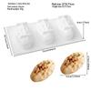 Moldes de Silicone 3D para Bolo de Mousse de Frutas: Pera, Maçã, Abacaxi, Pêssego, Durião, Framboesa.