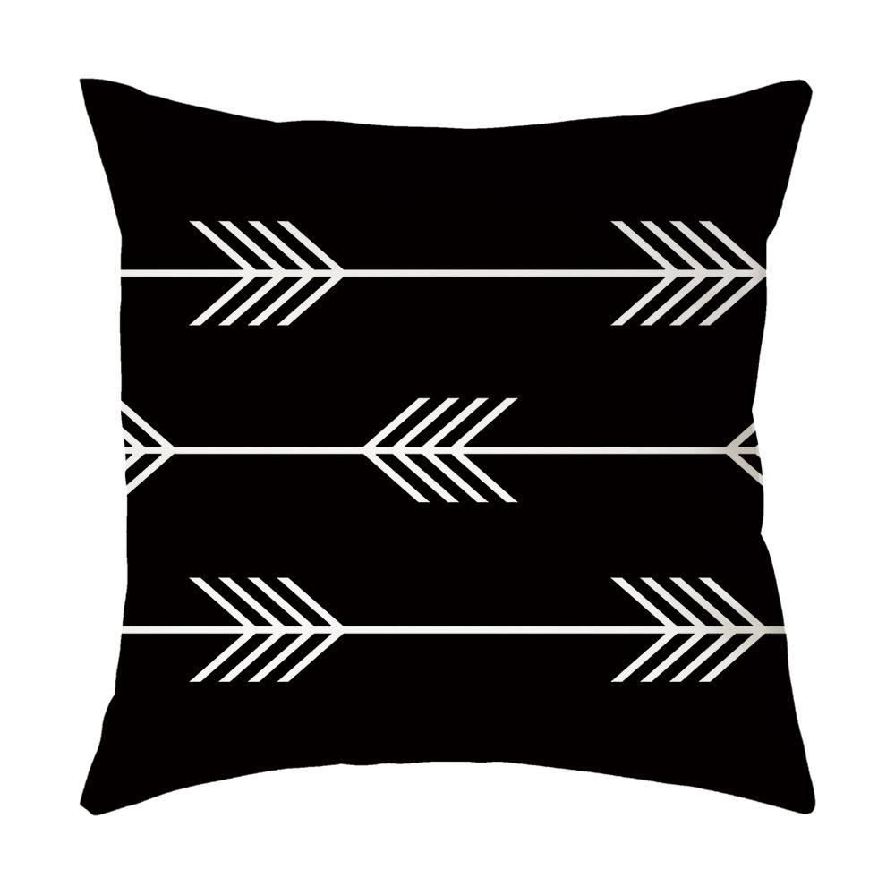 Kissen Leinen Kurzplüsch Zuhause Einfach Nordischer Stil Geometrischer Kissenbezug Sofakissen Kissenbezug