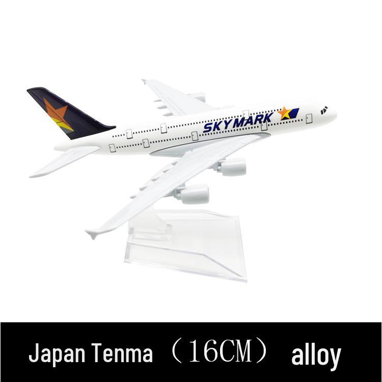 16CM Alloy British 777 Passenger Jet Model - Plum Blossom Collectible