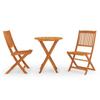 Day and Night - Day and Night Folding Garden Dining Set 3 Pieces Eucalyptus Wood