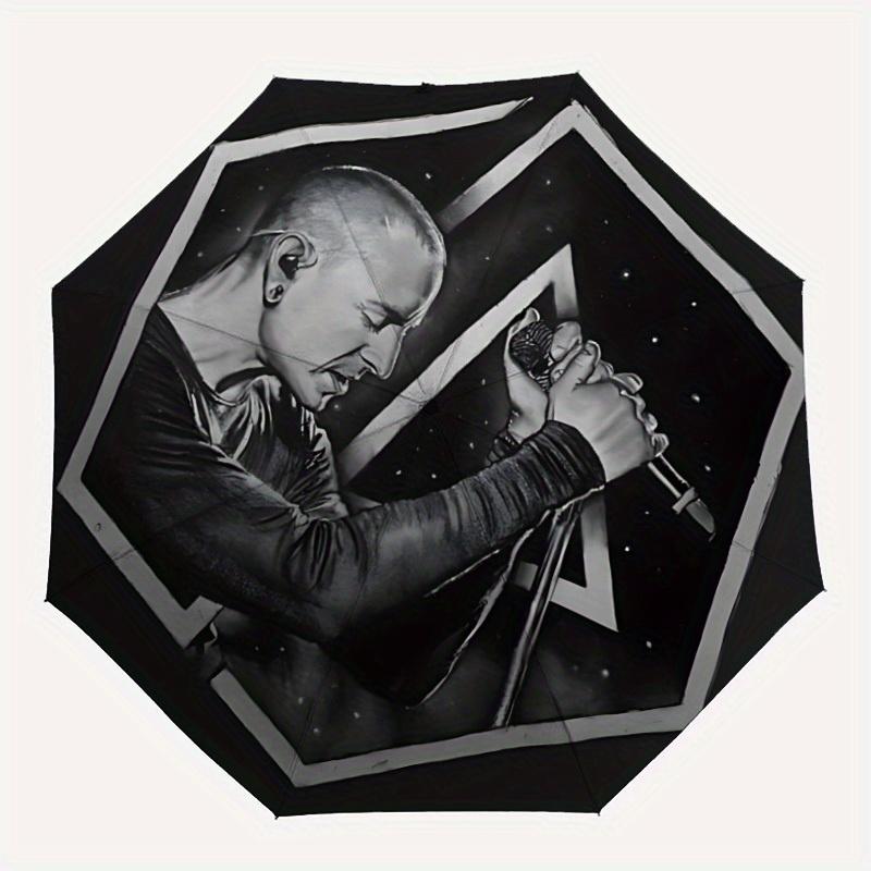 

1pc Linkin Park Automatic Folding Umbrella, Portable Design with 8 Ribs, Casual Outdoor Accessory HolidayBirthday Gifts yy250814013