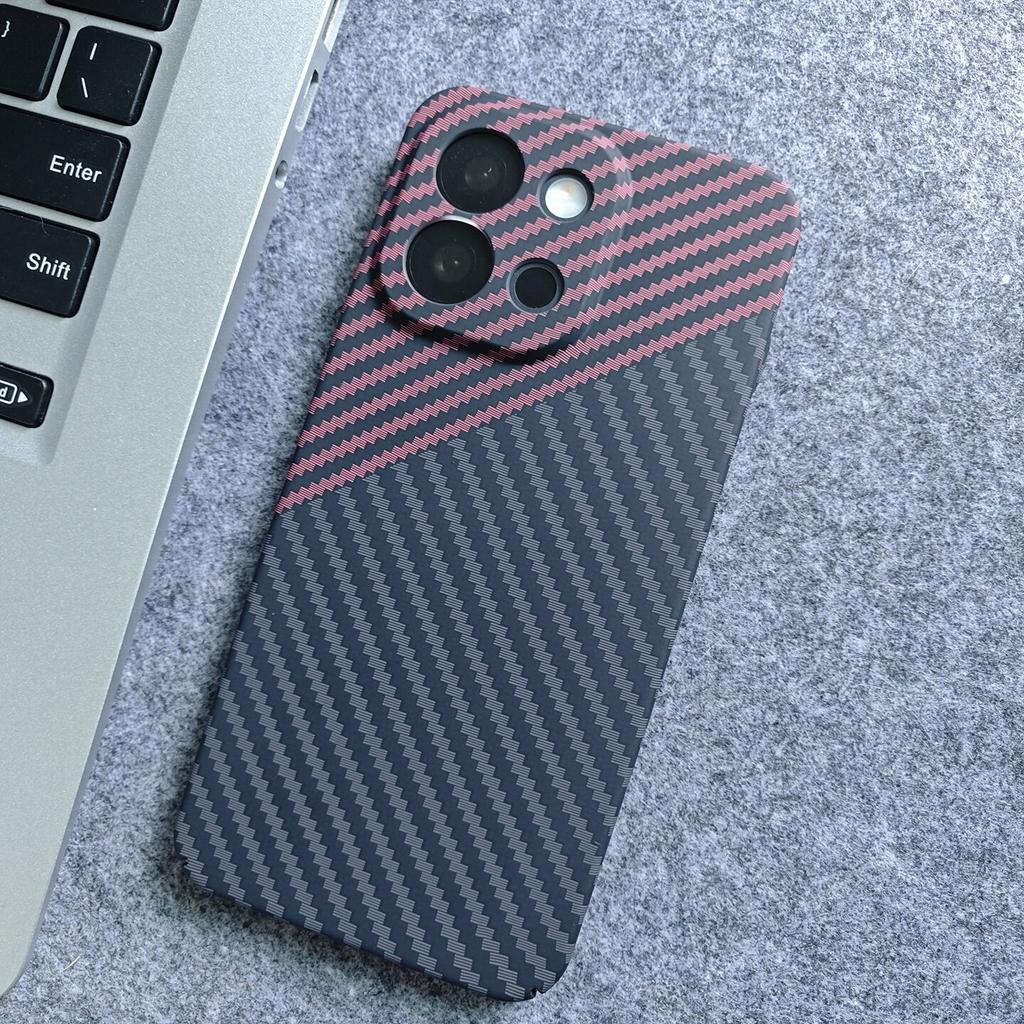 For OnePlus 13S 13T Case Matte Hard Carbon Fiber Texture Pattern Light And Thin Cover For One Plus 13 T Fashion Shell Bumper