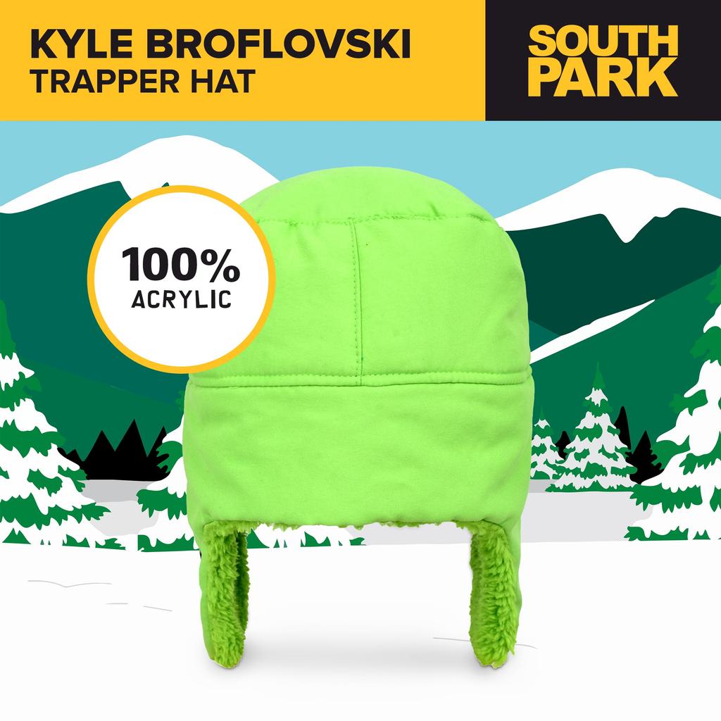 Concept One South Park Kyle Broflovski Acrylic Cosplay Trapper Hat Green One Size Fits All