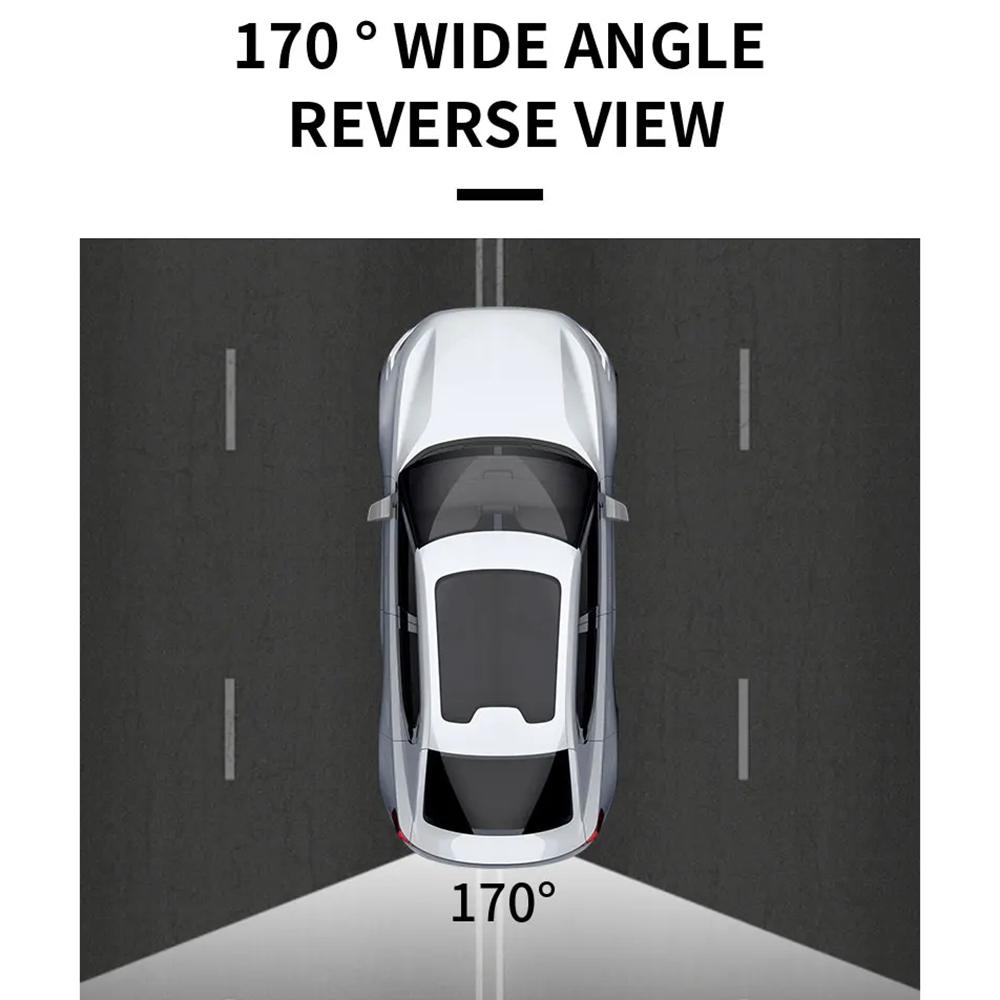 European License Plate Frame with 8-LED Night Vision AHD 1080P Wide Angle Car Rear View Camera for Reverse Parking