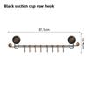Suction Cup Door Hook Organizer With Strong Load Capacity For Bedroom Wall Storage