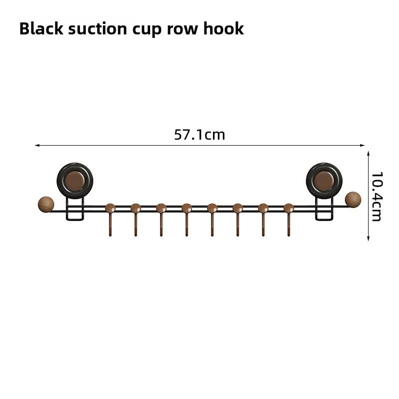 Suction Cup Door Hook Organizer With Strong Load Capacity For Bedroom Wall Storage