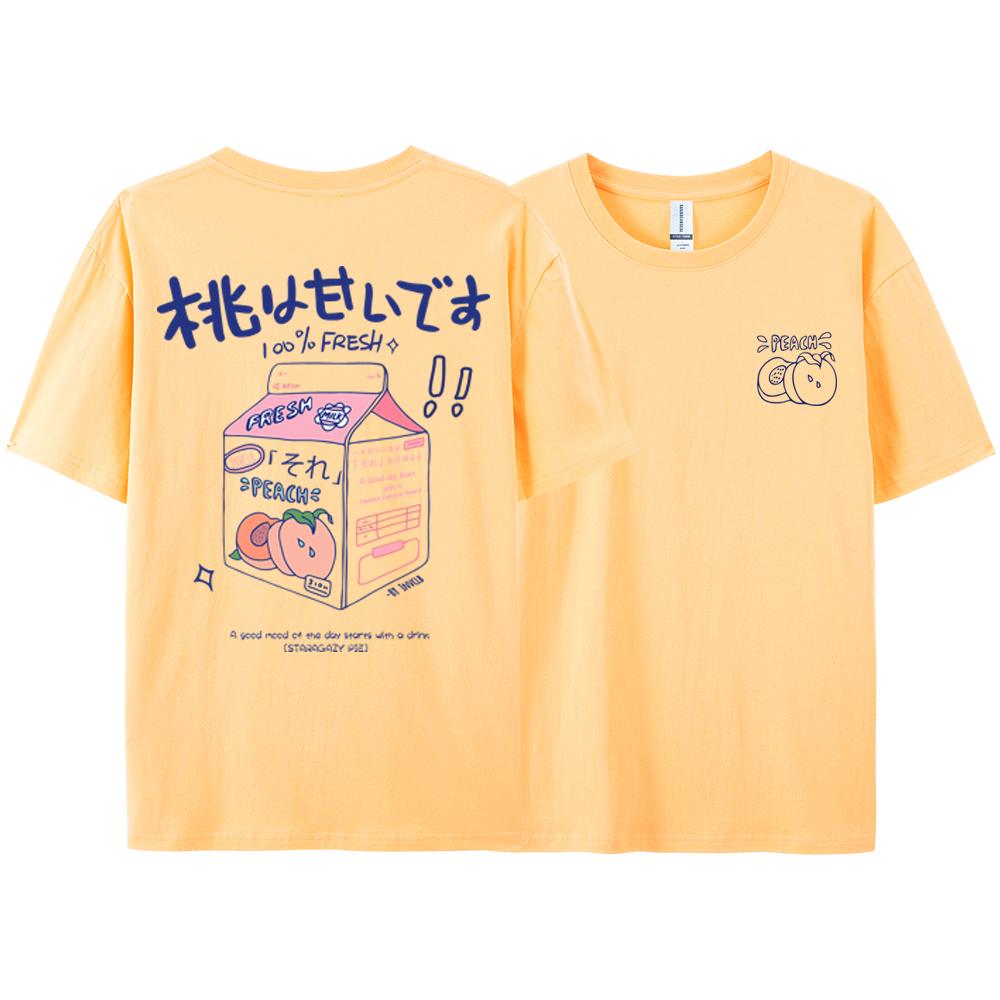 Ins Trend Versatile t-shirt Men Women Short Sleeved Summer Japanese Harajuku Bf Trendy Cotton Couple Half Sleeved Top Trendy