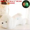Colorful Emitting Light Dog Plush Toy Cute Girl Children Bedroom Gift Decoration