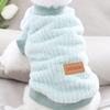 Warm Dog Sweater Plush Pet Clothes Bulldogs Dog Cat Winter Pullovers  for Small Medium Dog