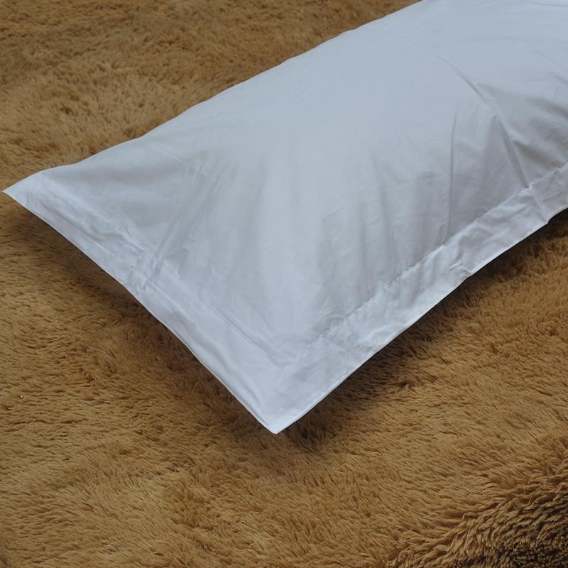 Pure White Cotton Sateen Hotel Pillowcase