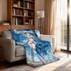 Game W Wuthering W WaveS I IUNO Blanket For Soft Throw Blanket for Picnic Bed Sofa Home Bedroom Cozy Warm Comfortable