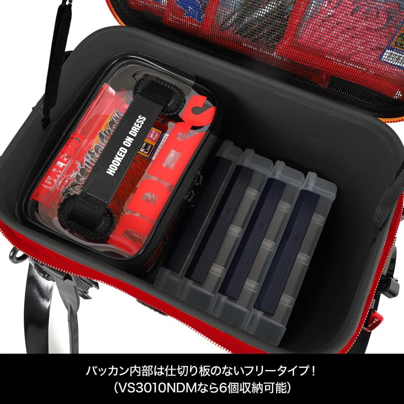 DRESS Mini Bakan RE White/Black Rod Holder, EVA, Multi-functional Fishing Tackle Case, Disaster Preparedness Storage Container, Tackle Bag