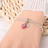 100% 925 Stering Silver Pink Glazed Strawberry Charms Bead Gem Change Color Pendant Fit Original Bracelet DIY For Women Jewelry
